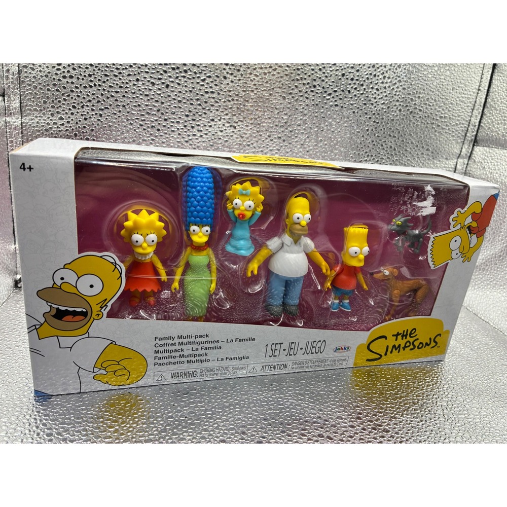 The Simpsons Jakks Pacific Family Multi-pack & Living Room Diorama Figures Set